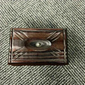 Vintage Lobeco Hand Carved Wooden Box made in Spain